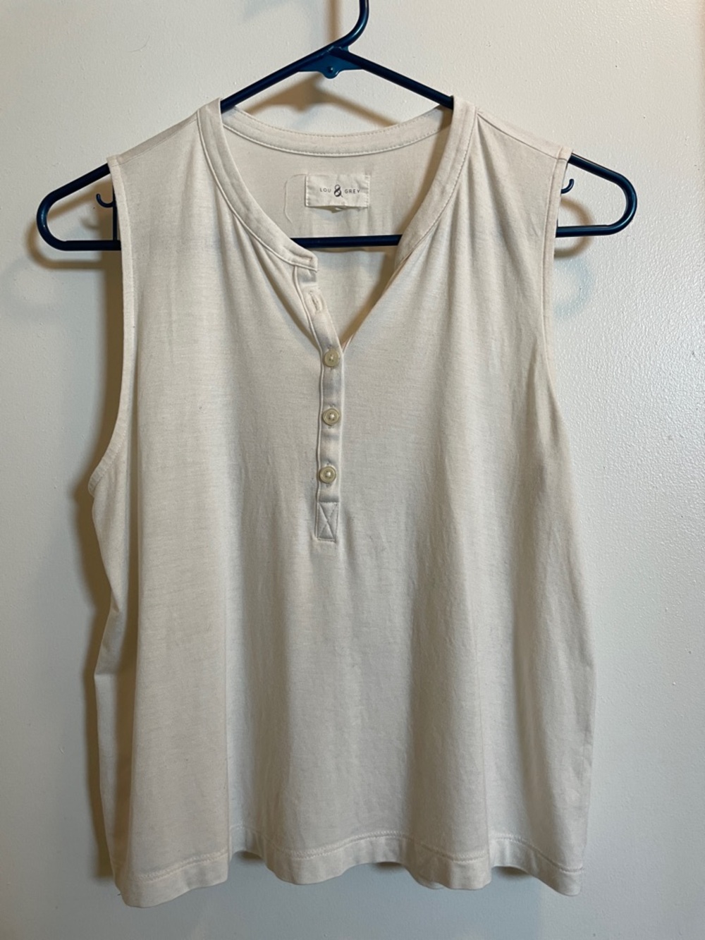 Lou & Grey Ivory sleeveless top XS
